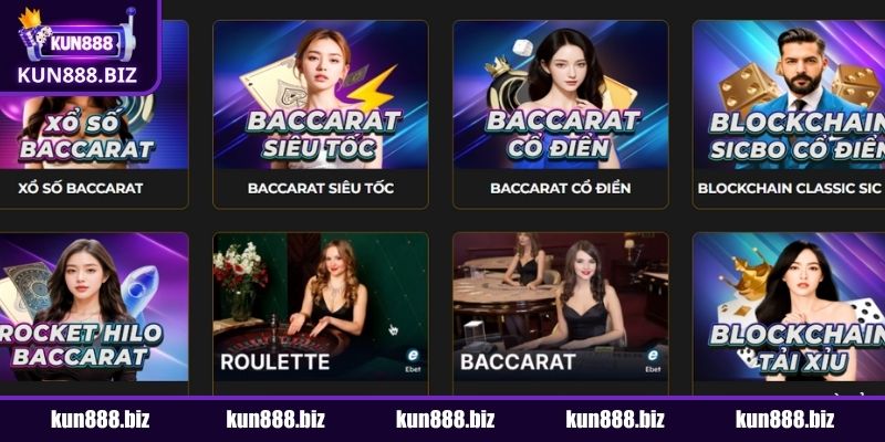 Baccarat trong casino KUN888