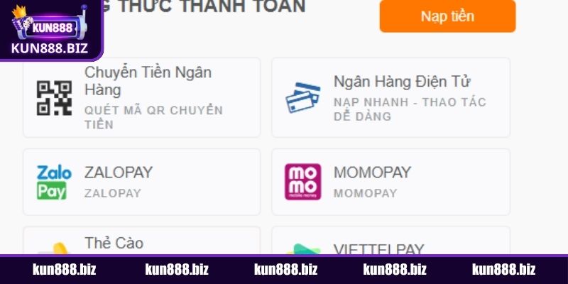 Đôi nét về nạp tiền KUN888